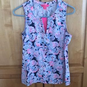Lily Pulitzer Sleeveless Essie Top